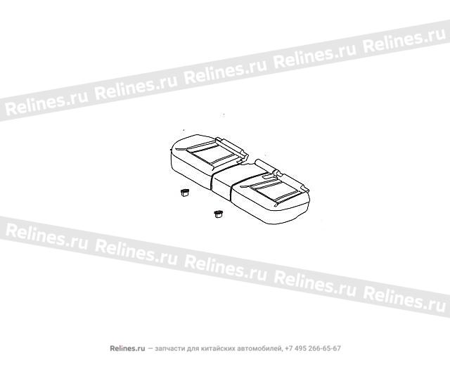 Cushion assy-rr seat