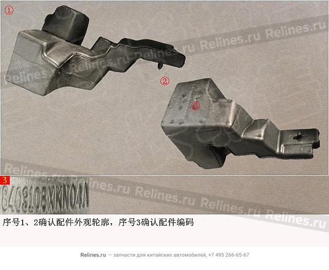 Уплотнитель моторного отсека правый