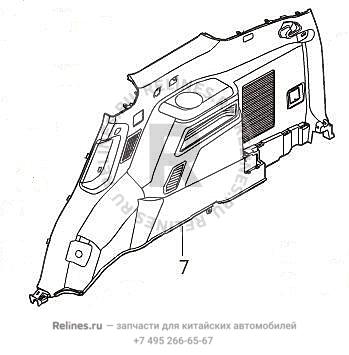 Panel assy,trunk trim,RH - 540252***08B86