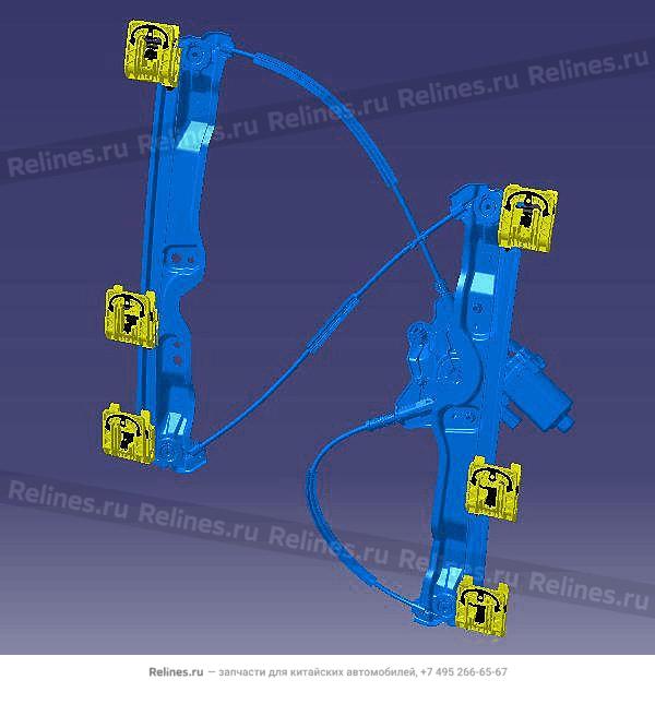 Механизм стеклоподъемника передней правой двери - T15-***120