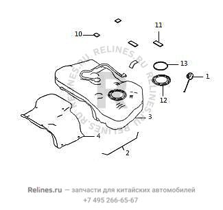 Топливный бак в сборе