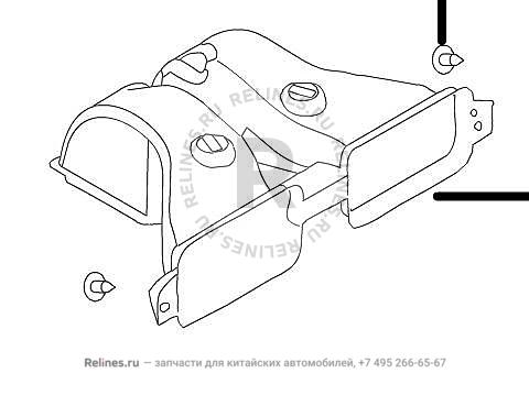 Middle UPR air duct assy - 81230***W09A