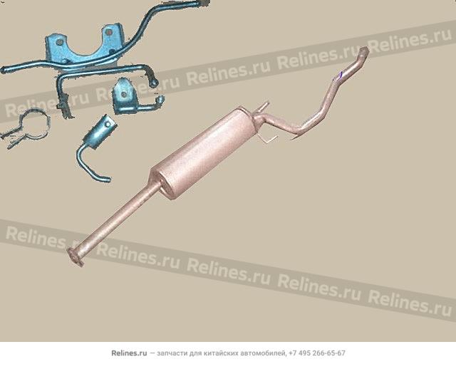 Muffler and tail pipe assy(diesel)