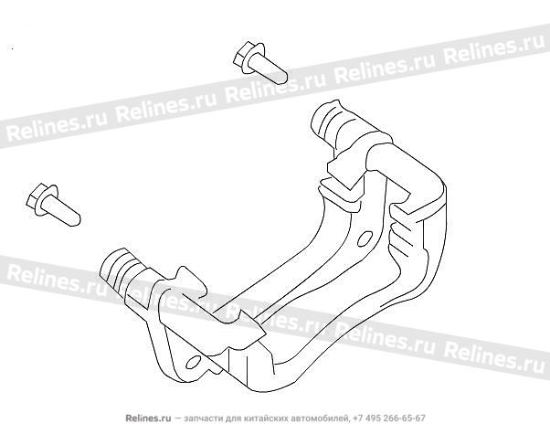 RR brake caliper brkt subassy,RH - 350216***08A1N