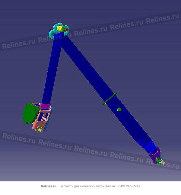 Ремень безопасности сиденья заднего правого J69 - J69-***020