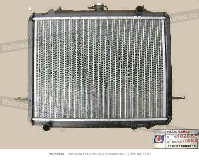 Radiator assy(w/o fan shield) - 1301***B50