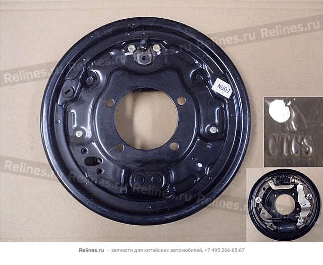 Щит заднего тормоза правый в сборе - 3502***V08