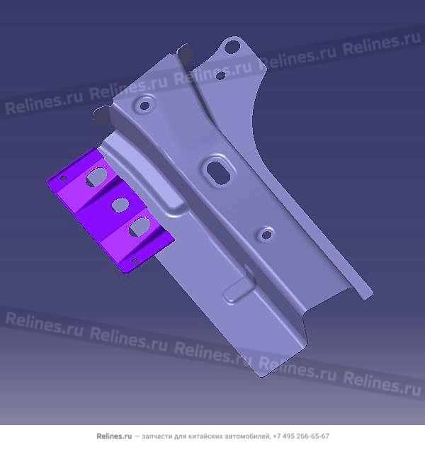 FR connecting plate-rr carling LH - J69-5***10-DY