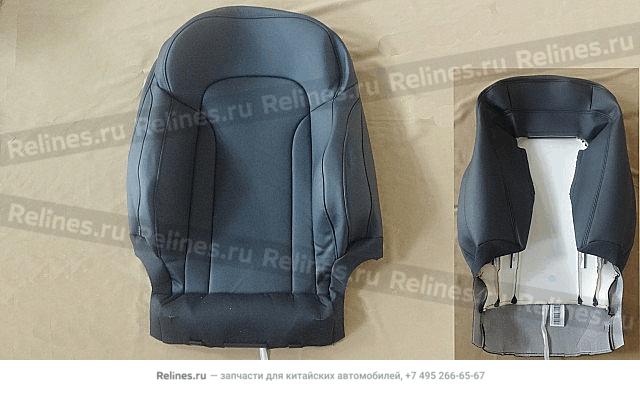 Backrest cover assy FR seat RH (leather)