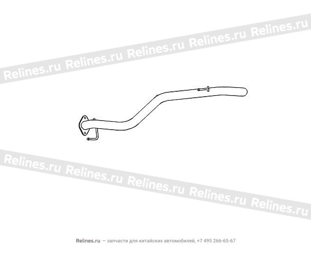 RR section assy-exhaust pipe