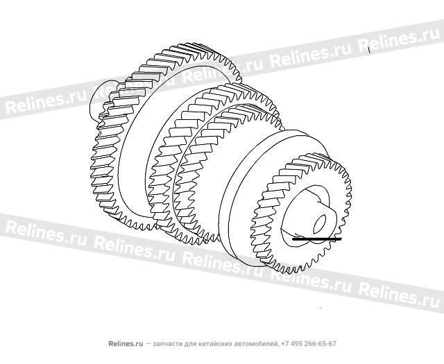 CTR shaft assy,1ST&2ND&3RD&4TH gear CTR shaft assy,1ST&2ND&3RD&4TH gear CTR shaft assy,1ST&2ND&3RD&4 - 170***31