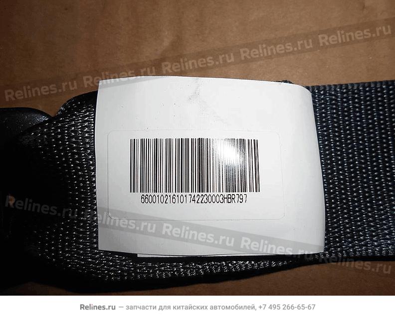 Left safety belt, rear seat - 80420***0742