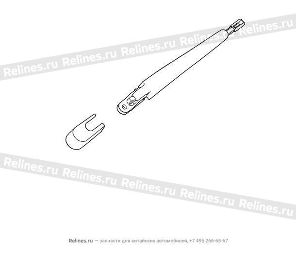 Щетка стеклоочистителя заднего с рычагом в сборе
