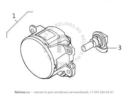 Фара противотуманная передняя левая - 41161***Z1DA