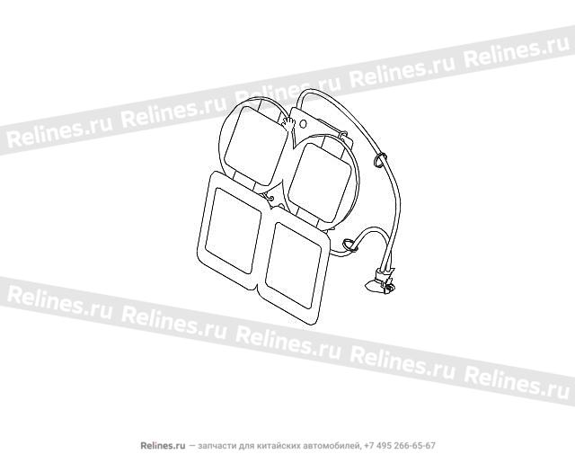 Backrest massage system - 68058***W09A