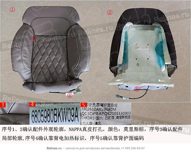 Проводка пассажирского сидения