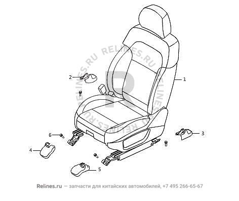 Сиденье водительское в сборе - 680050***11D86