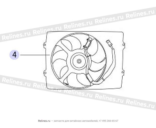 Fan assy-radiator - 3749***D10