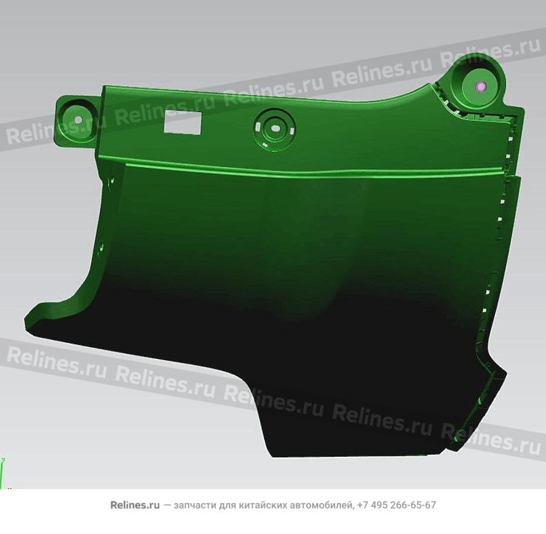 RR bumper UPR LH body - 604***700