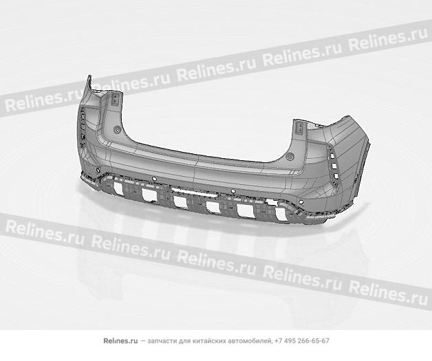 Бампер задний, верхняя часть - 28042***Q11A