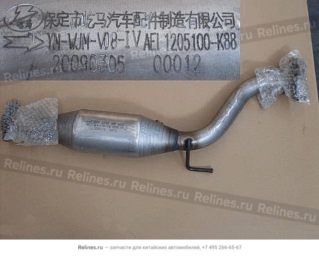 Catalytic converter assy - 1205***K88