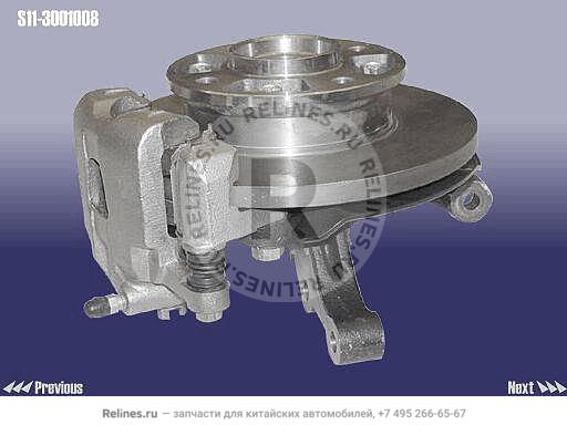 FR steering joint RH assy&disc brake assy