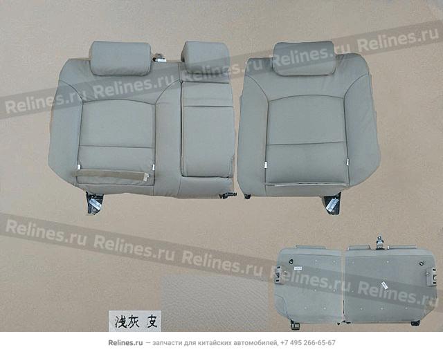 Backrest assy-rr seat