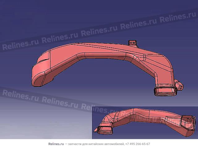 Воздуховод передний правый
