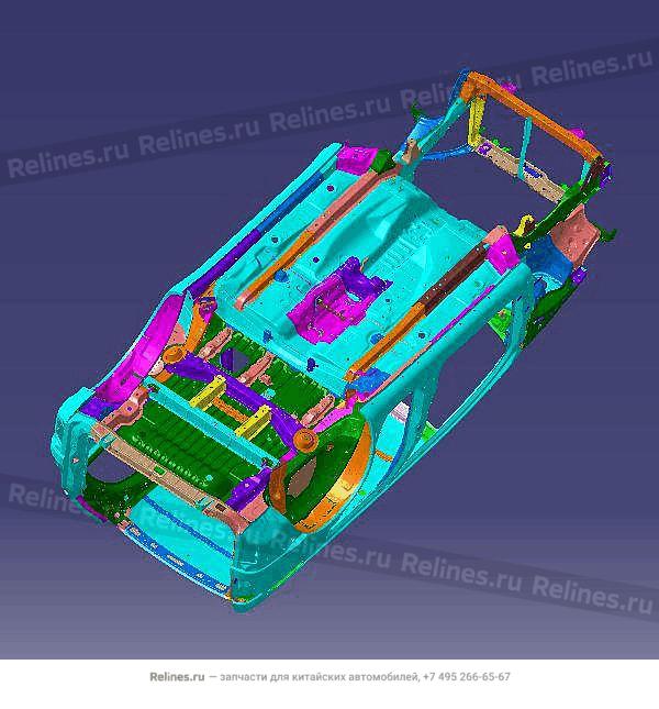 Vehicle body frame