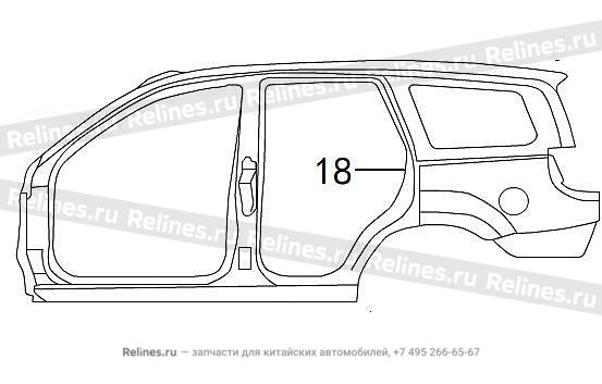 Боковина кузова правая - 54014***00XC