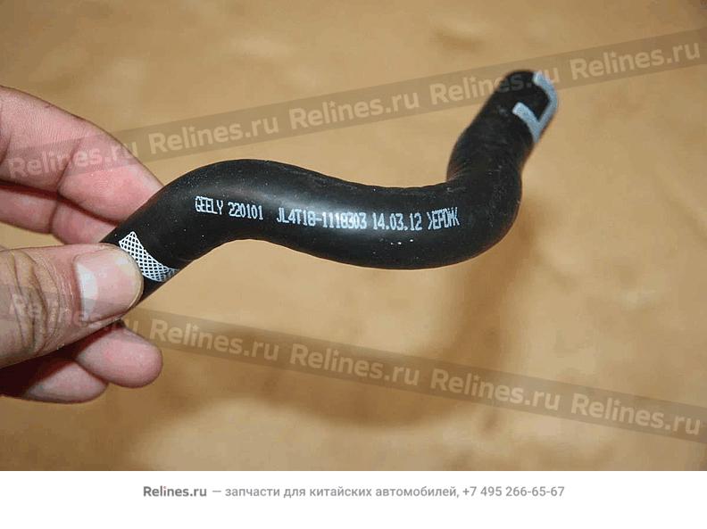 Turbocharger water exhaust hose