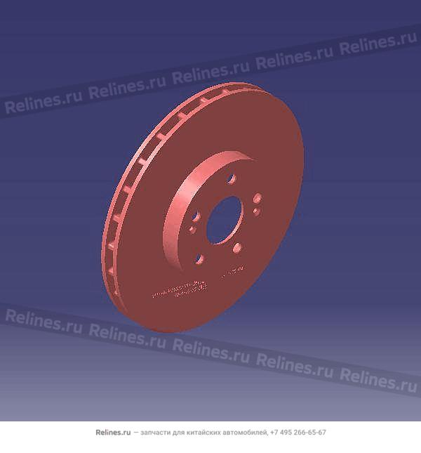 Диск тормозной передний - T15-***075