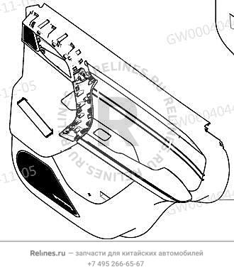 Обивка двери задняя правая - 620260***04AUC
