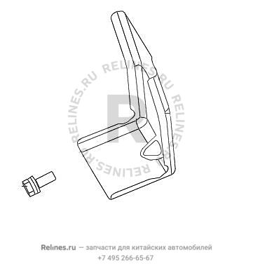 Кронштейн бампера переднего правый - 28035***24AB