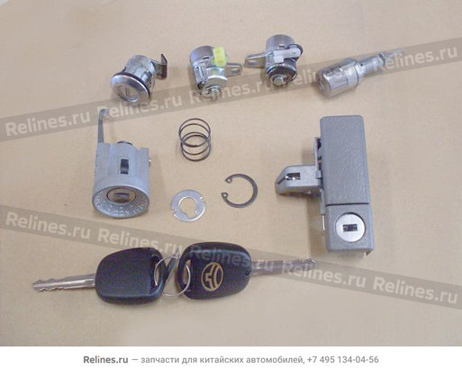 Lock cylinder-whole vehicle - 3704100-***C1-1222
