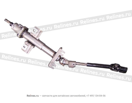 Steering column with universal joint