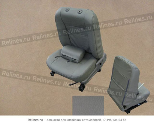 FR seat assy LH(leather dark gray) - 6800020***A-00CK