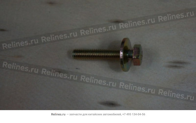 Hex bolt and taper springiness washer