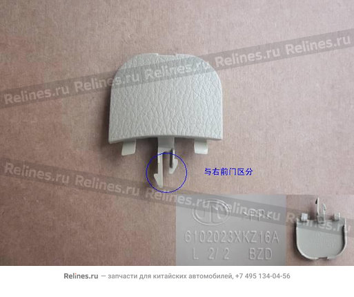 LWR screw cover-fr door handle LH - 610202***16A3Y