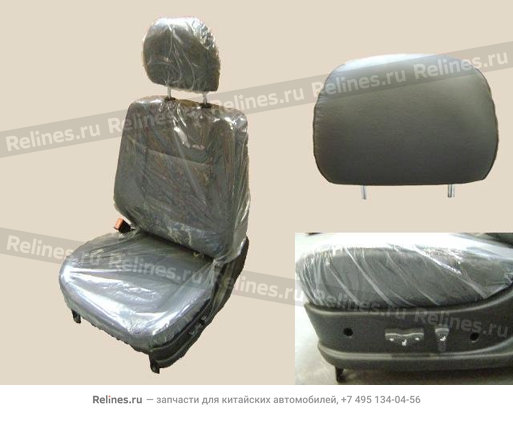 FR seat assy LH(elec leather heat black) - 6800100-***-D1-0804