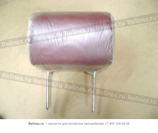 Headrest assy-fr seat(red FR leather)