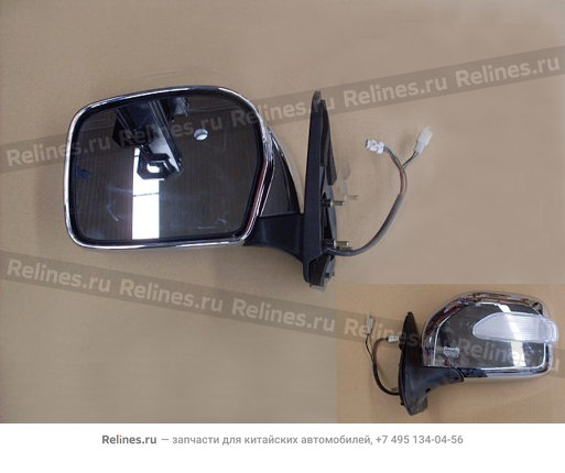 Electroplated power side mirror LH(with
