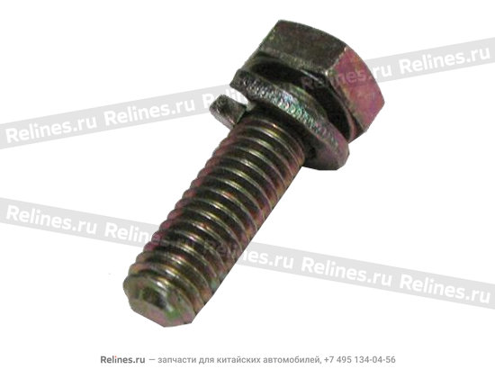 Hex bolt and washers