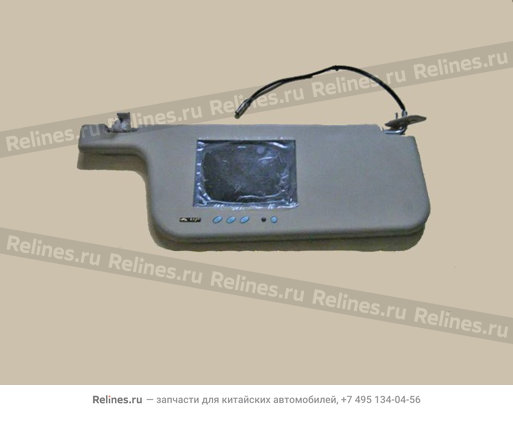 LCD screen assy(w/sun visor RH remote co