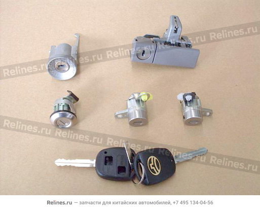 Lock cylinder assy whole vehicle - 3404100-***-B1-1222