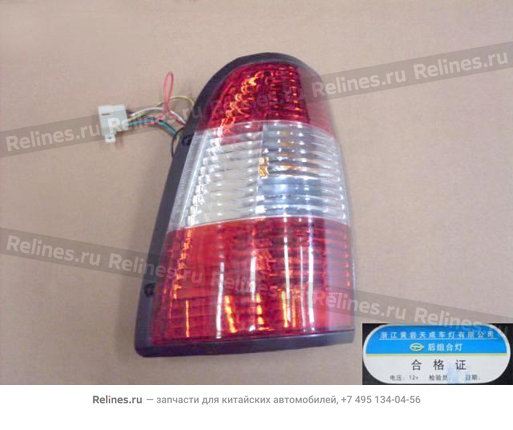 RR combination lamp assy LH(zhejiang red