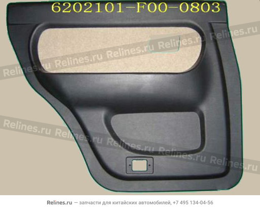 INR trim panel-rr door LH(04 black elec)