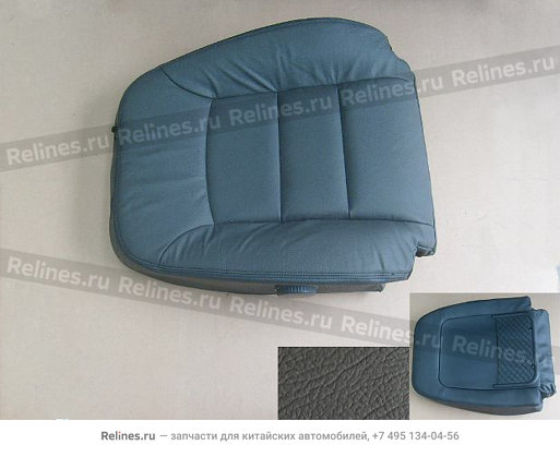 Leather driver seat backrest assy (blue-