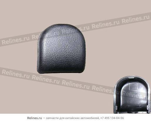 RR cover-fr seat LH(black) - 680001***0-0804