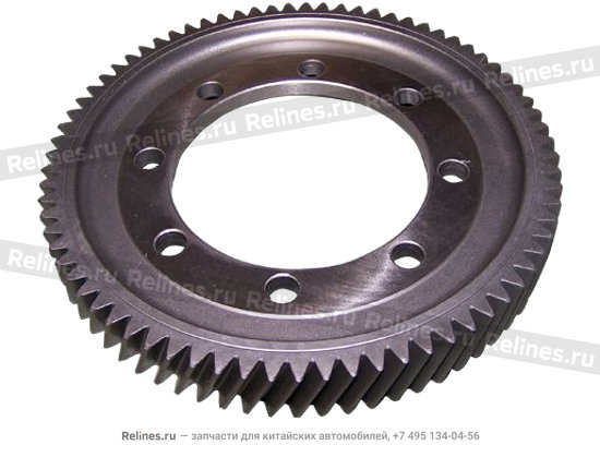 Driven gear-differential